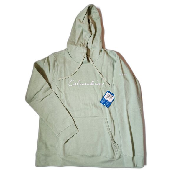 Columbia Trek Graphic Hoodie Women’s XL Light Green Pullover Sweatshirt NWT - Picture 1 of 5